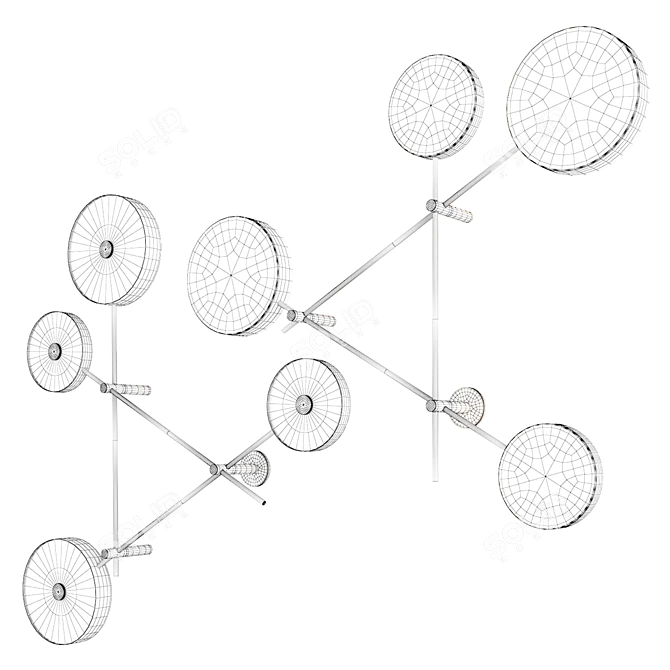 Artistic Iride Wall Lamp 3D model image 7