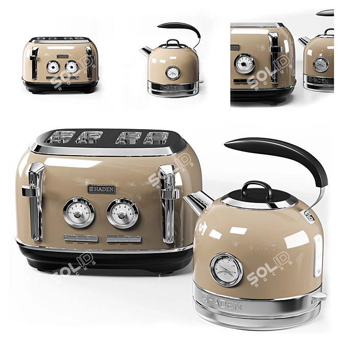 Haden Kitchen Appliance Set 3D model image 4