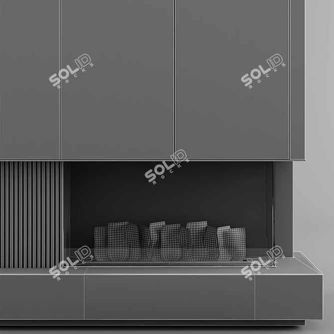 Efficient and Easy-to-Install Bioethanol Fireplace 3D model image 5