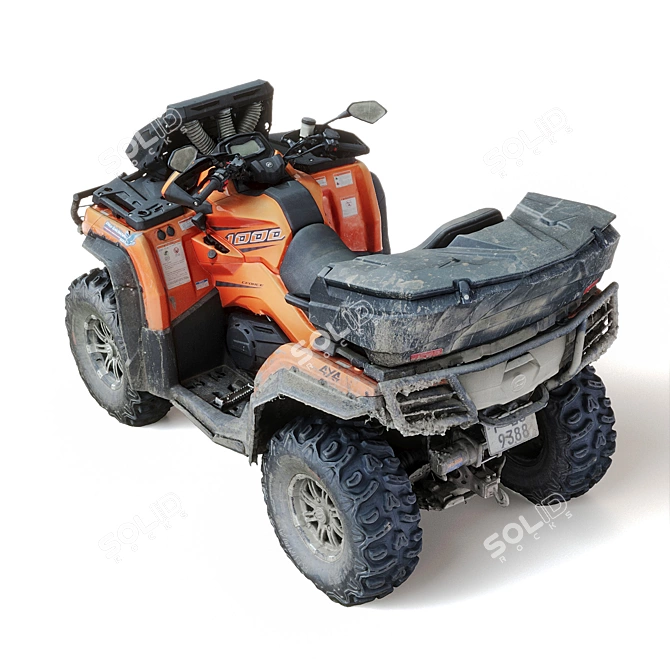 CF Moto X10: 80hp V-Twin ATV 3D model image 3