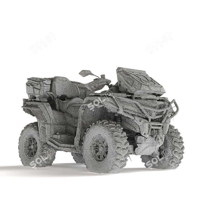 CF Moto X10: 80hp V-Twin ATV 3D model image 4