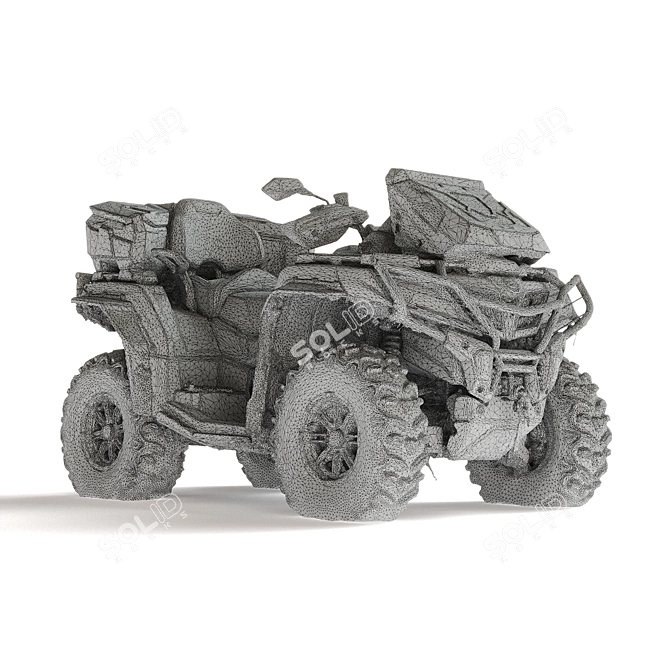 CF Moto X10: 80hp V-Twin ATV 3D model image 8