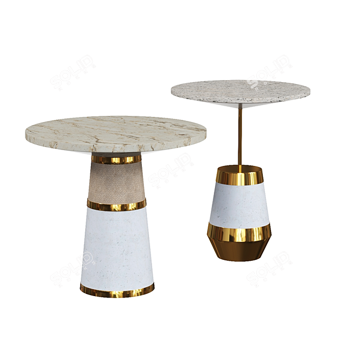 Modern Coffee Table with Storage 3D model image 1