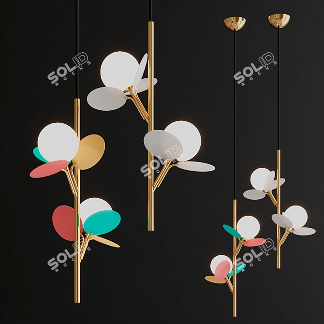 Modern Matisse Pendant Lamps 3D model image 1