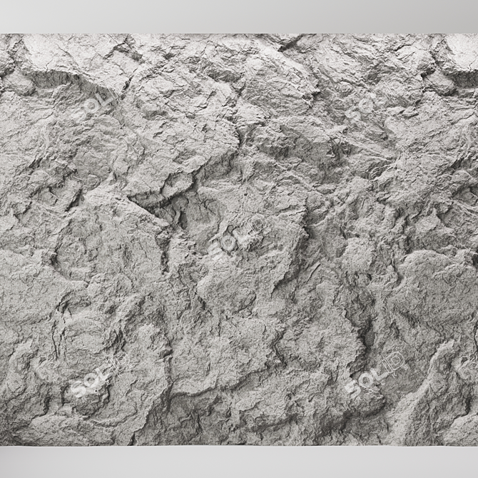 Title: Seamless Rock Cliff Wall Texture 3D model image 3