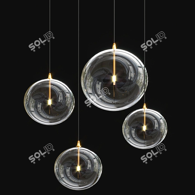 Modern Design Pendant Light - Siri 3D model image 1