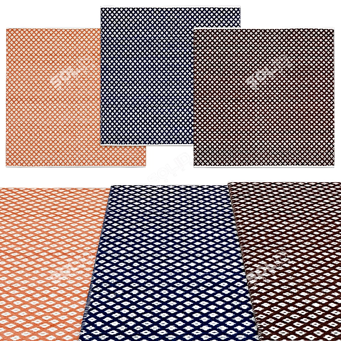 Square Rug Collection | Various Sizes 3D model image 1