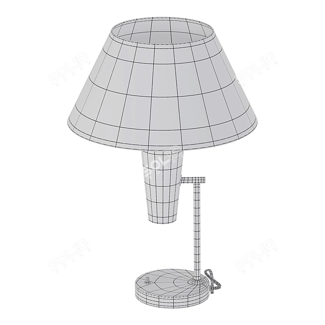Exposior Brass Table Lamp - CB2 Paul McCobb 3D model image 3
