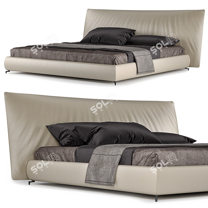 Luxury Bed Suite ISU Alivar 3D model image 1