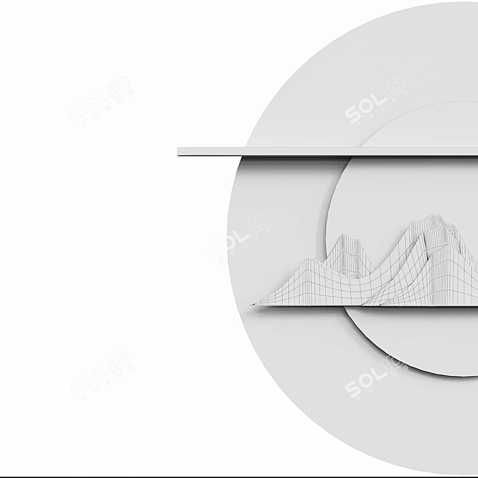 Moonrise in the Clouds 3D model image 3