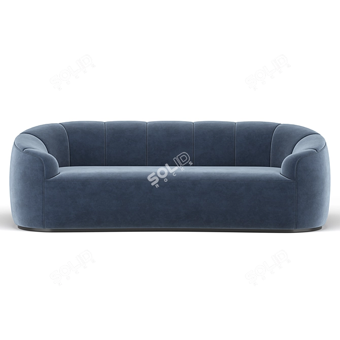 Modern Rouelle Channel Sofa 3D model image 3