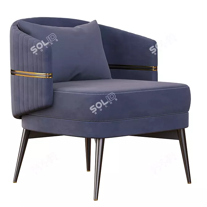 Billy Lounge Chair: Stylish and Comfy 3D model image 1