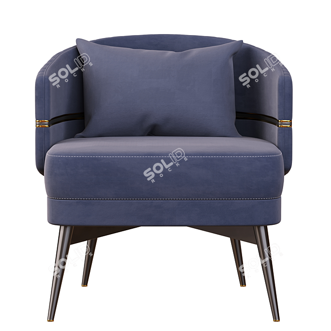 Billy Lounge Chair: Stylish and Comfy 3D model image 2