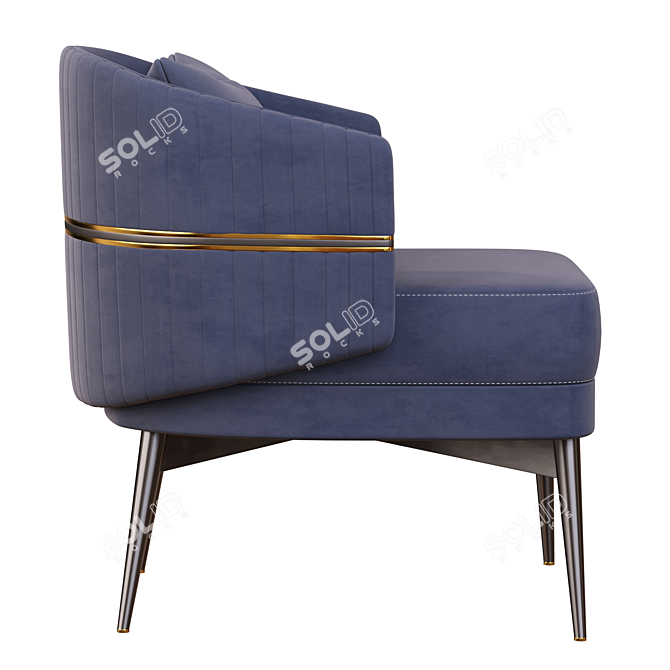 Billy Lounge Chair: Stylish and Comfy 3D model image 3