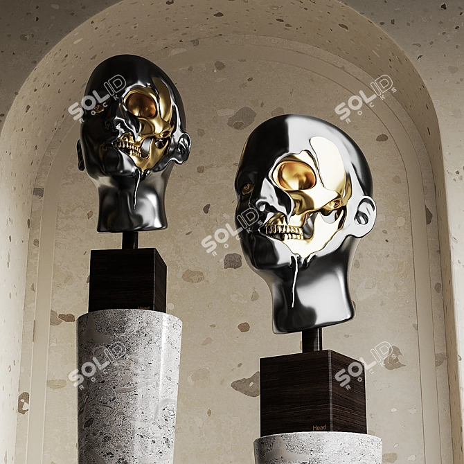 Decorative Collection: Art, Candles, Bust, and More 3D model image 5