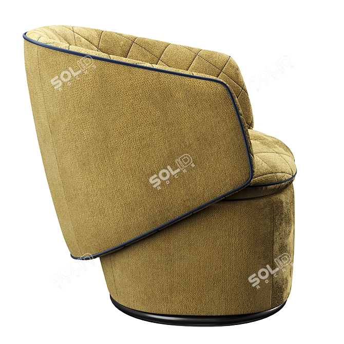 Sleek Swivel Chair: Customizable & Compact 3D model image 4