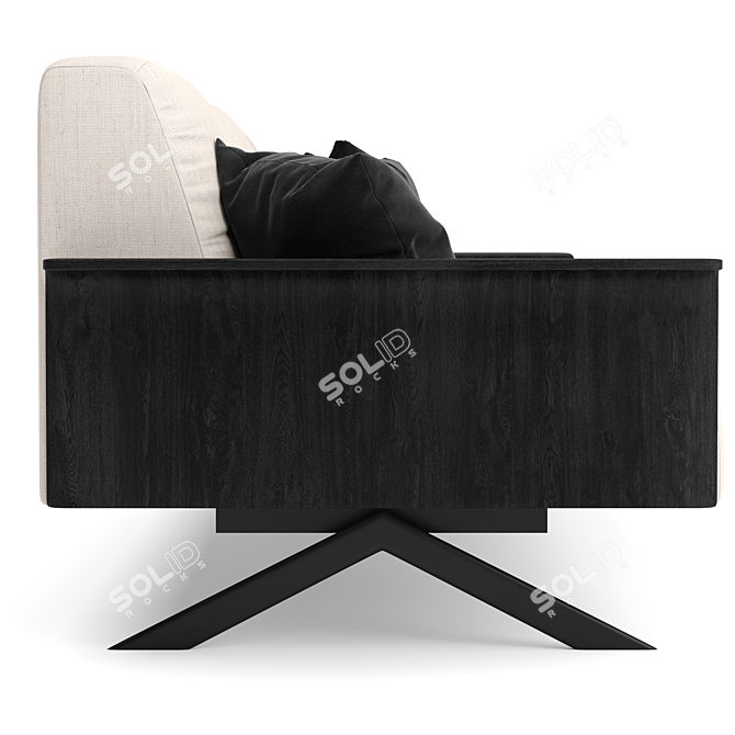 Contemporary Sistema Sofa: Sleek Design 3D model image 2