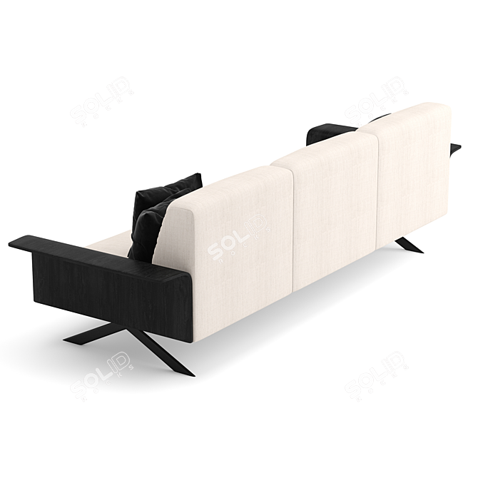 Contemporary Sistema Sofa: Sleek Design 3D model image 3