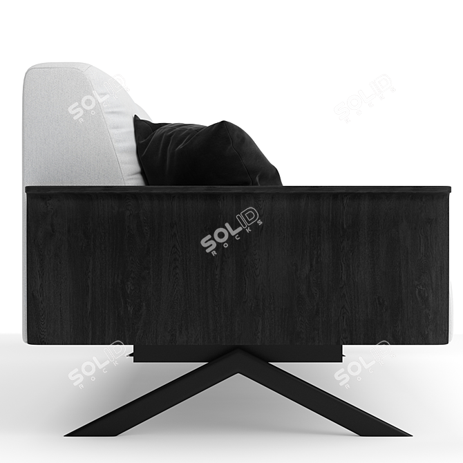 Contemporary Sistema Sofa: Sleek Design 3D model image 8