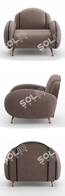 Modern Miller Armchair: Stylish Design 3D model image 3