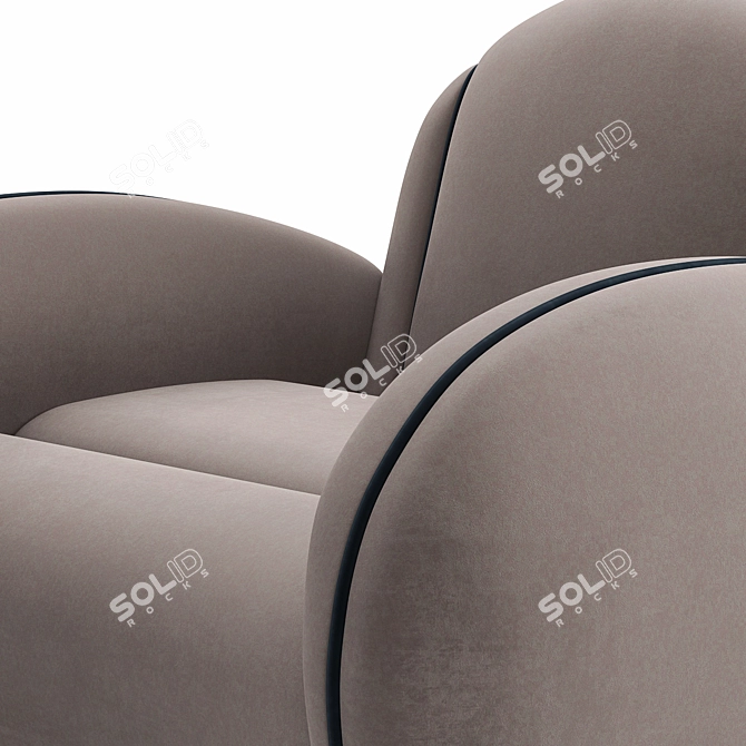 Modern Miller Armchair: Stylish Design 3D model image 4