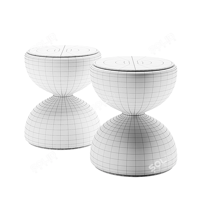 Sleek CLESSIDRA Table by Nitesco 3D model image 2