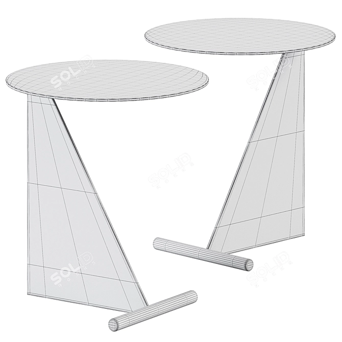 Stabile Iron Side Table 3D model image 3
