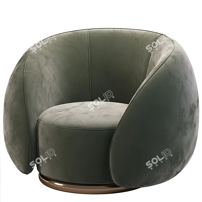 Modern Armchair: 3Ds Max 2014, Corona 3 3D model image 5