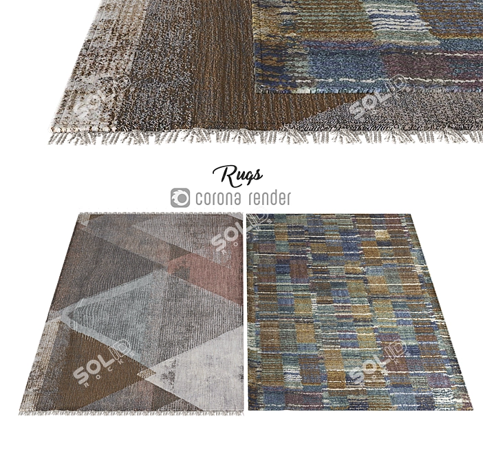 Elegant Floor Carpets 3D model image 1