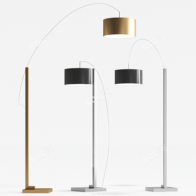 Ligne Roset MAMA Floor Lamp 3D model image 1