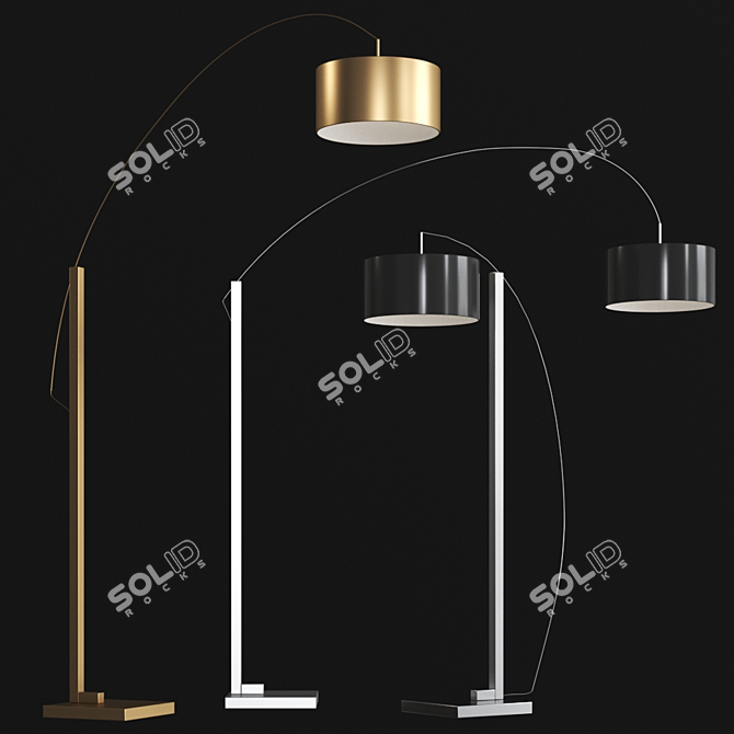 Ligne Roset MAMA Floor Lamp 3D model image 2