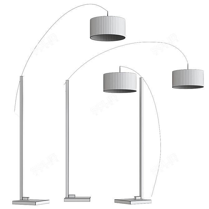 Ligne Roset MAMA Floor Lamp 3D model image 6