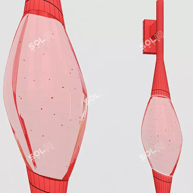 Elegant Fetta Wall Sconce 3D model image 3