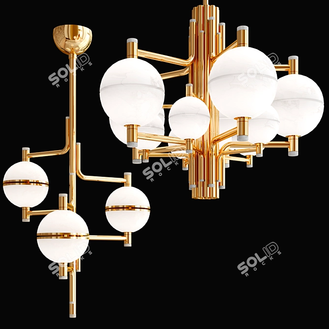 Elegant ANDROS Pendant Collection 3D model image 1