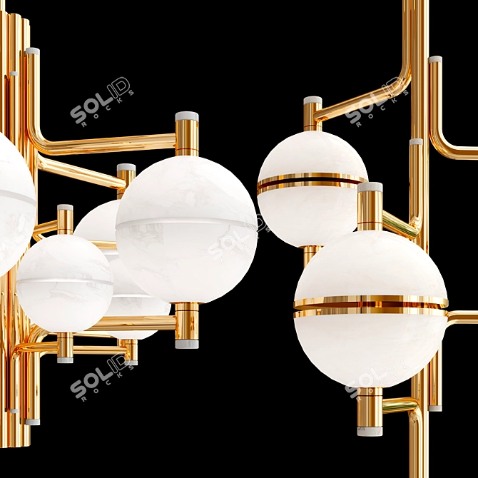 Elegant ANDROS Pendant Collection 3D model image 2