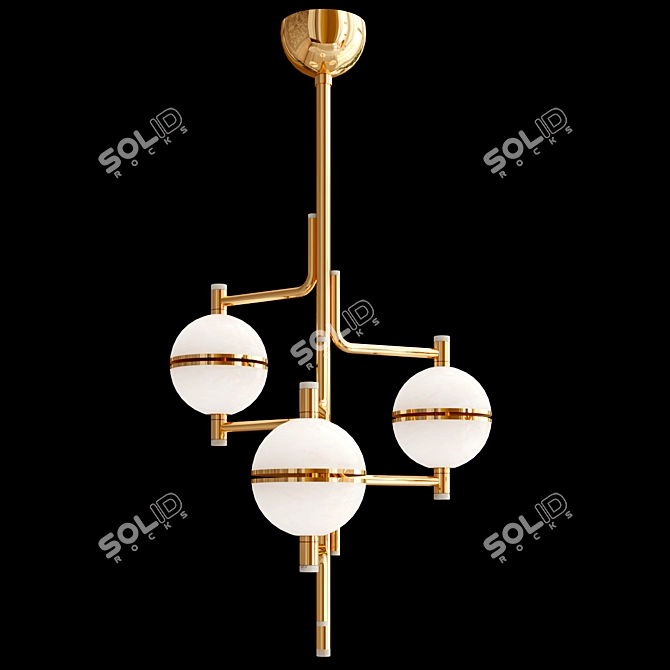 Elegant ANDROS Pendant Collection 3D model image 3