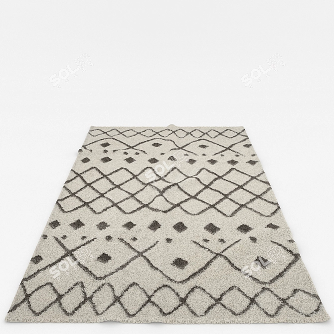 Versatile Set of 6 Rugs 3D model image 6