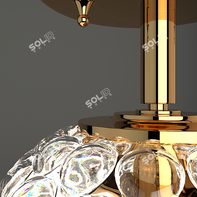 Czech Crystal Chandelier FEBA: Elegant Lighting Bliss 3D model image 3