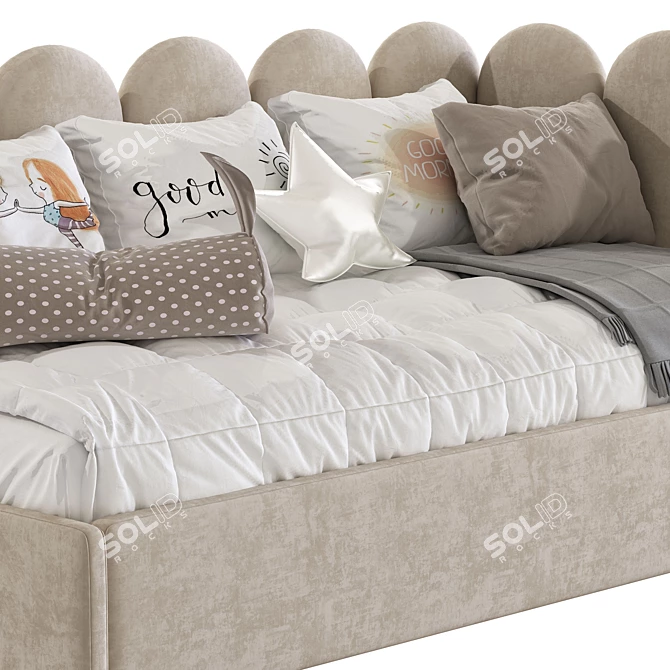 Stylish Multifunctional Sofa Bed 3D model image 7