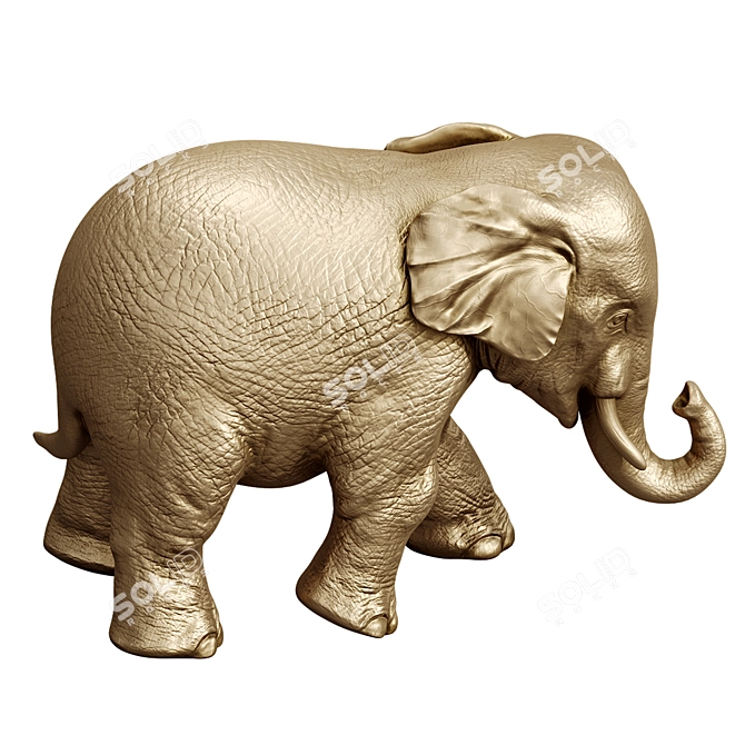 Elephant Sculpture 2013 - Unique Decor Piece 3D model image 7