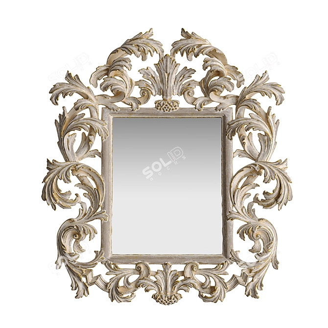 Title: Roberto Giovannini Art 1011 Mirror: Dual-Finish Lowpoly Masterpiece 3D model image 7