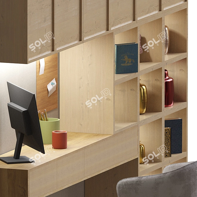 Product Title: Elegant Office Oasis 3D model image 3
