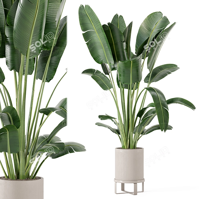 Greenery Galore: Ferm Living Bau Pot Large - Set 173 3D model image 2