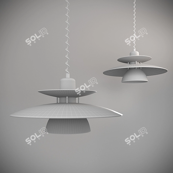 Eglo Brenda Pendant: Refillable Lamp 3D model image 2