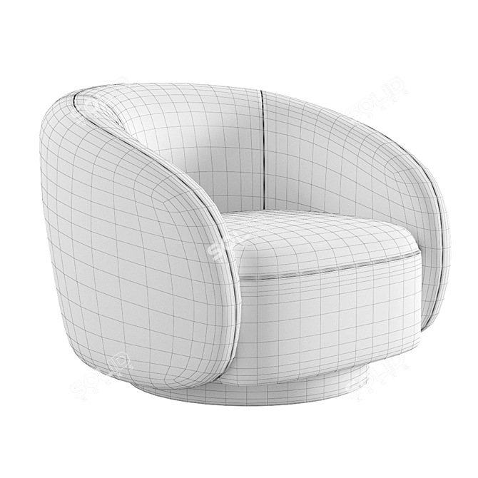 Elegant Eichholtz Brice Swivel Chair 3D model image 6