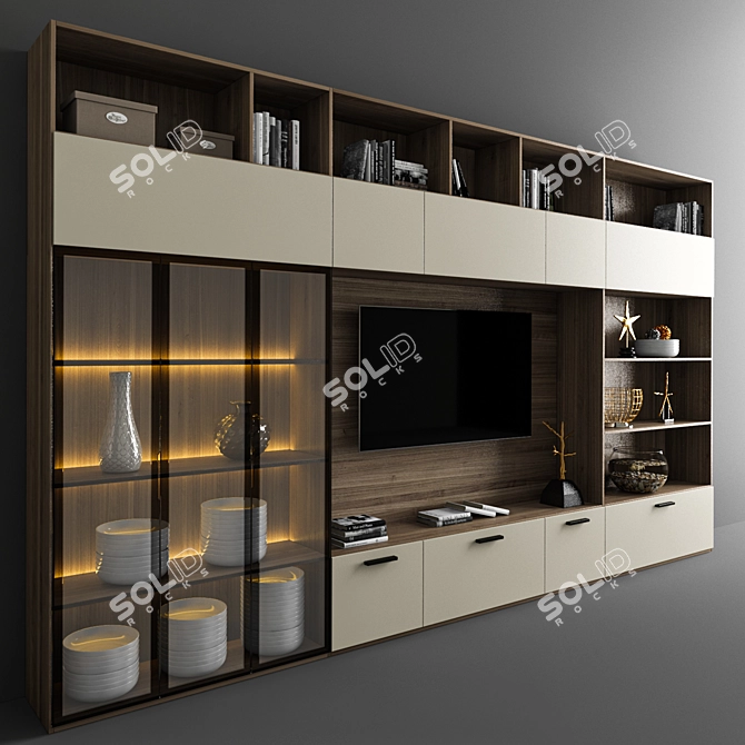 Colombini Casa Modern TV Stand 3D model image 2