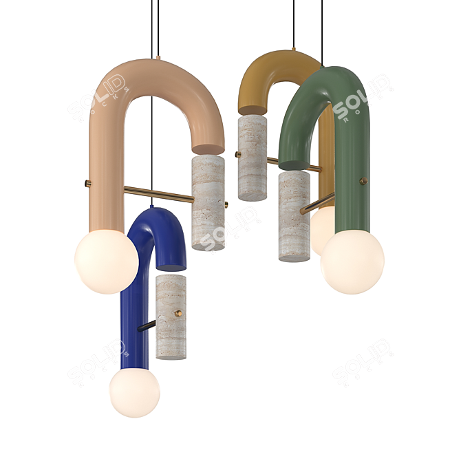 Soulful Lighting PYPPE Suspension 3D model image 3