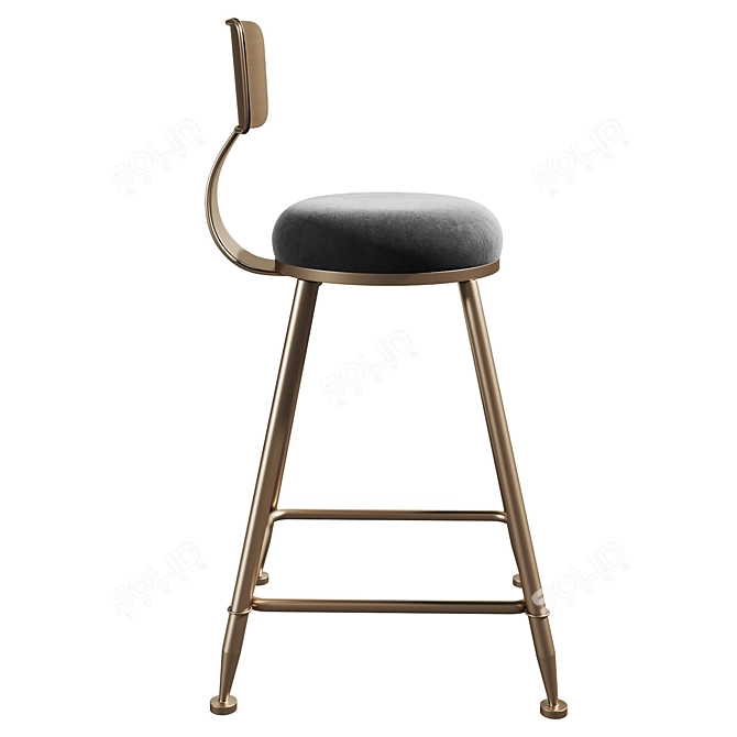 SUNSHINE Bar Stool: Stylish and Functional 3D model image 2