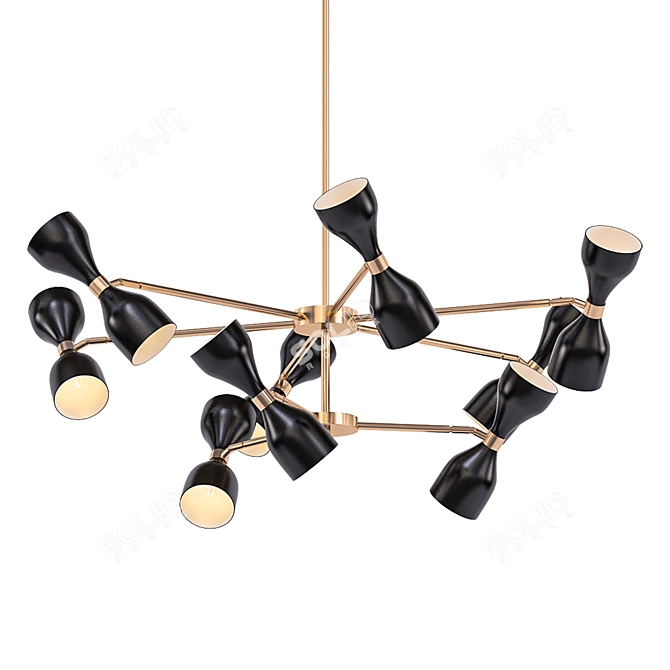 Elegant Eichholtz Cordero Chandelier 3D model image 1