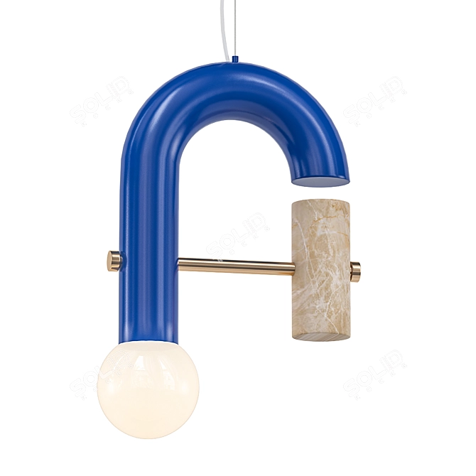 Modern Minimalist Pendant Light 3D model image 1